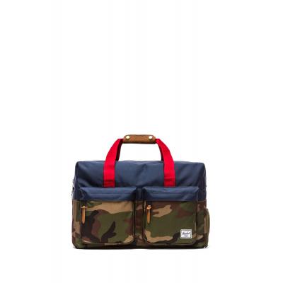 Herschel Supply Co. Walton Duffle Bag W. Camo/ Navy/ Red