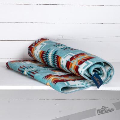 Pendleton Chief Joseph Jacquard Beach Towel Aqua