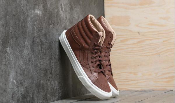 Vans Sk8-Hi Reissue (Lux Leather) Chocolate/ Porcini
