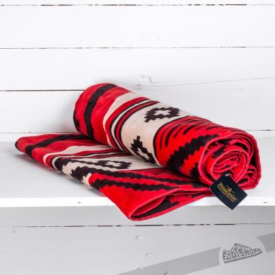 Pendleton Saxony Hills Jaquard Beach Towel Coral