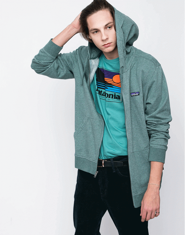 Patagonia P-6 Label Full Zip Pesto M