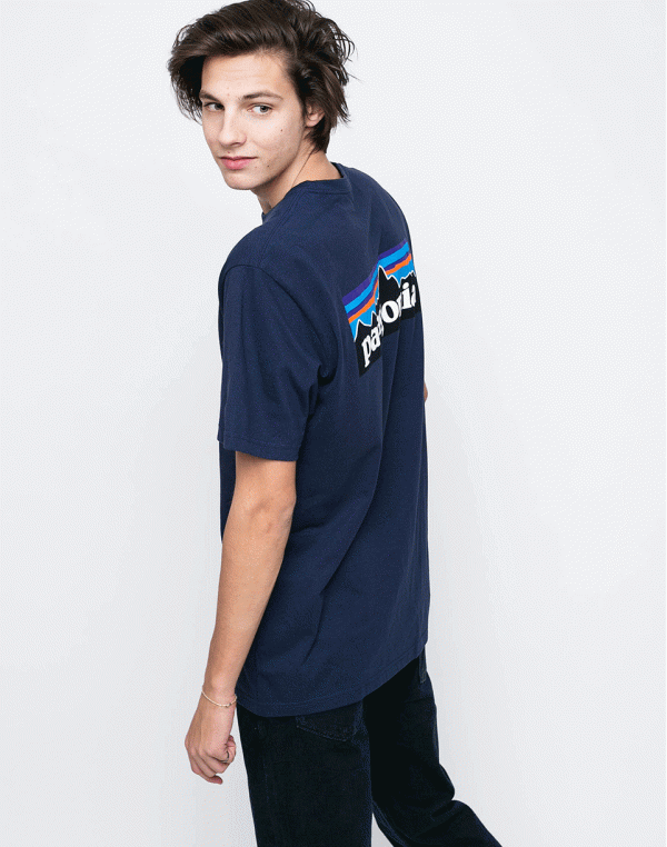 Patagonia P-6 Logo Responsibili-Tee Classic Navy L