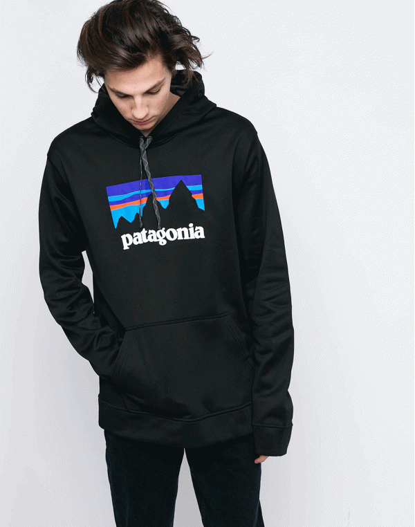 Patagonia Shop Sticker PolyCycle Black XL