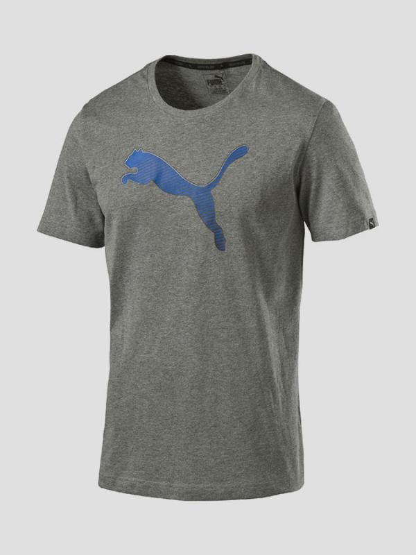 Tričko Puma Hero Tee Medium Gray Heather Šedá