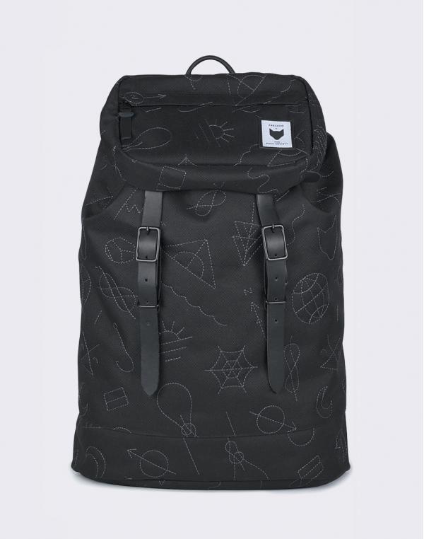 The Pack Society Premium Black with Grey Embroidery