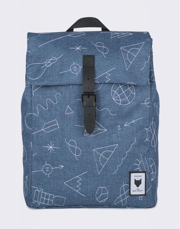 The Pack Society Square Blue with White Embroidery