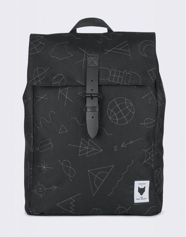 The Pack Society Square Black with Grey Embroidery