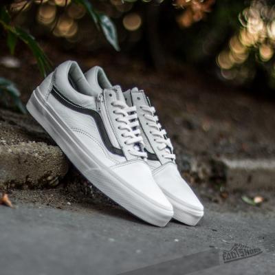 Vans Old Skool Zip Premium Leather True White