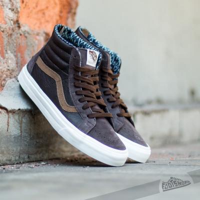Vans Sk8-Hi Zip California Leather/ Nubuck Coffe Bean