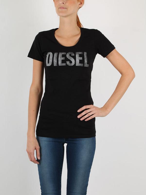 Tričko Diesel T-JUANIN T-SHIRT LIGHT COTTON Černá