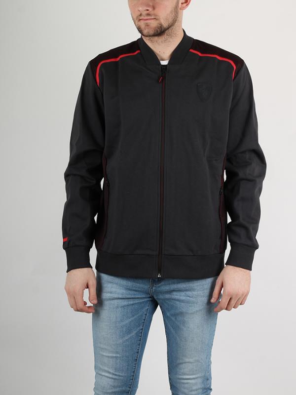 Mikina Puma Ferrari Sweat Jacket moonless night Černá