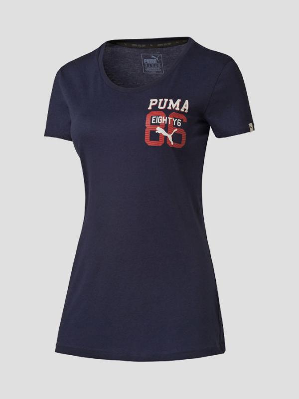 Tričko Puma STYLE ATHL Tee W peacoat-(no) Modrá