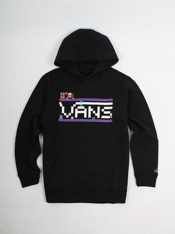 Mikina Vans B NINTENDO DK PO HOO BLACK Černá