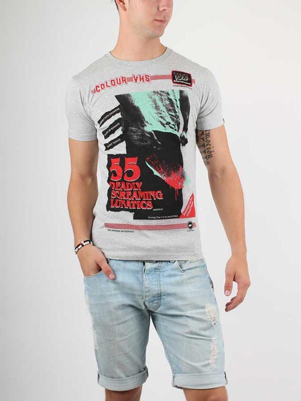 Tričko Diesel T-SCREAMY T-SHIRT Šedá