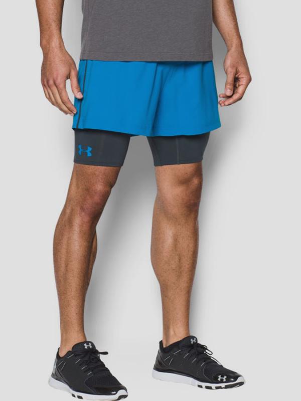 Kraťasy Under Armour Heatgear Mirage 2-in-1 Short Modrá