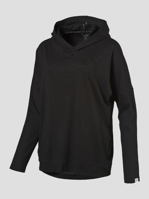 Mikina Puma ESS Hooded Cover Up W Černá
