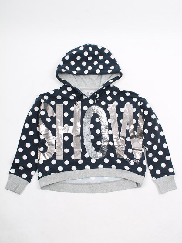 Mikina Replay POIS PRINTED STRETCH FLEECE Barevná