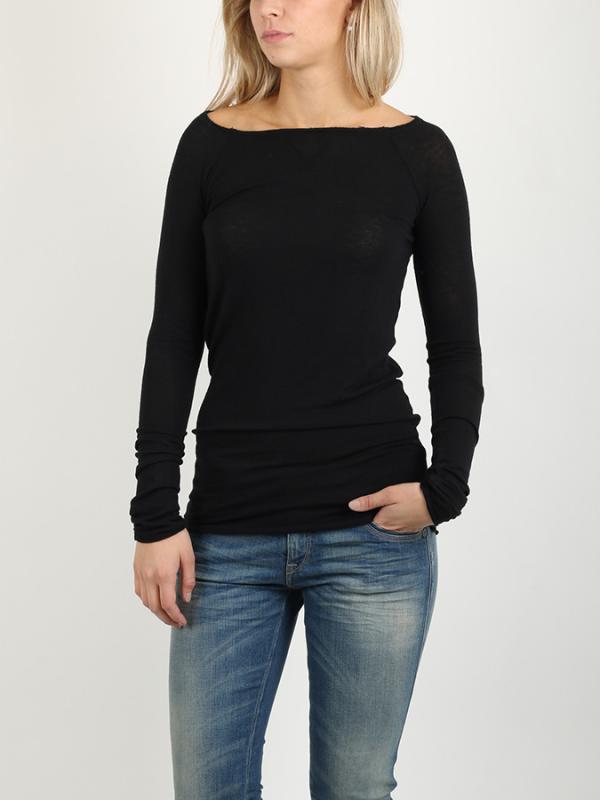Tričko Replay W3570 T-Shirt L/sleeve Černá