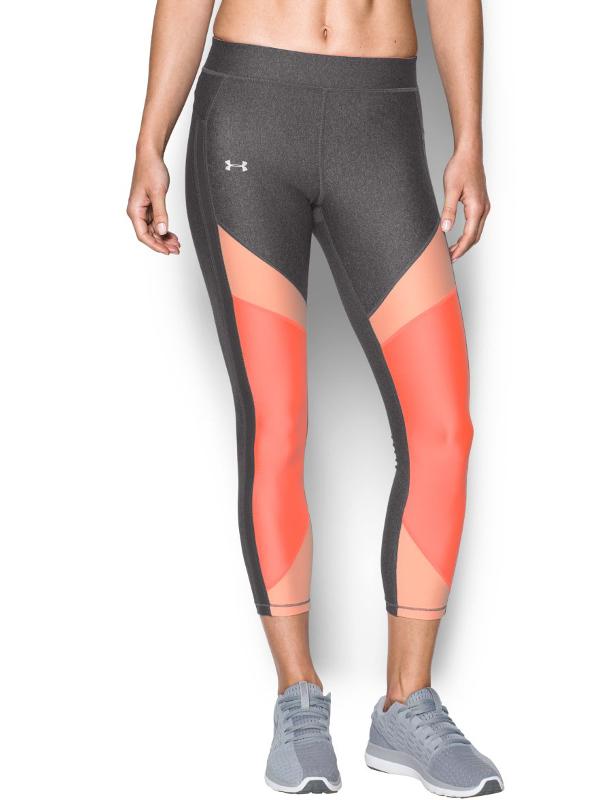 Kompresní legíny Under Armour HeatGear Color Blocked Ankle Crop Barevná