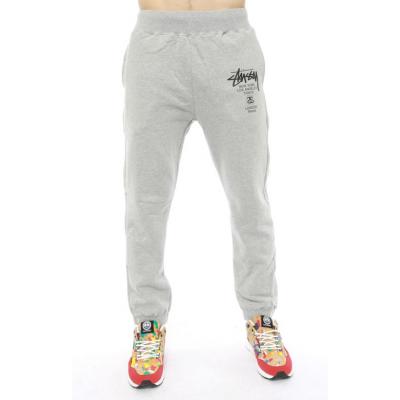 Stüssy World Tour Sweatpant Grey Heather