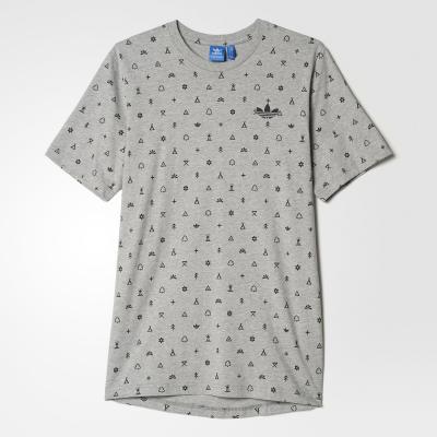 adidas Symbols Tee MGrey/ Black