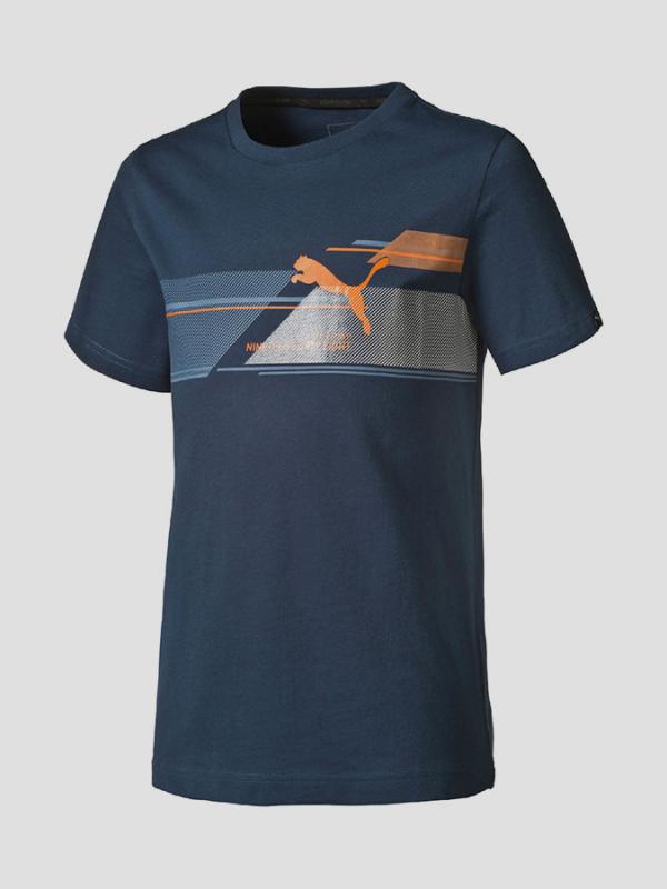 Tričko Puma FUN TD Graphic Tee B blue wing teal Modrá