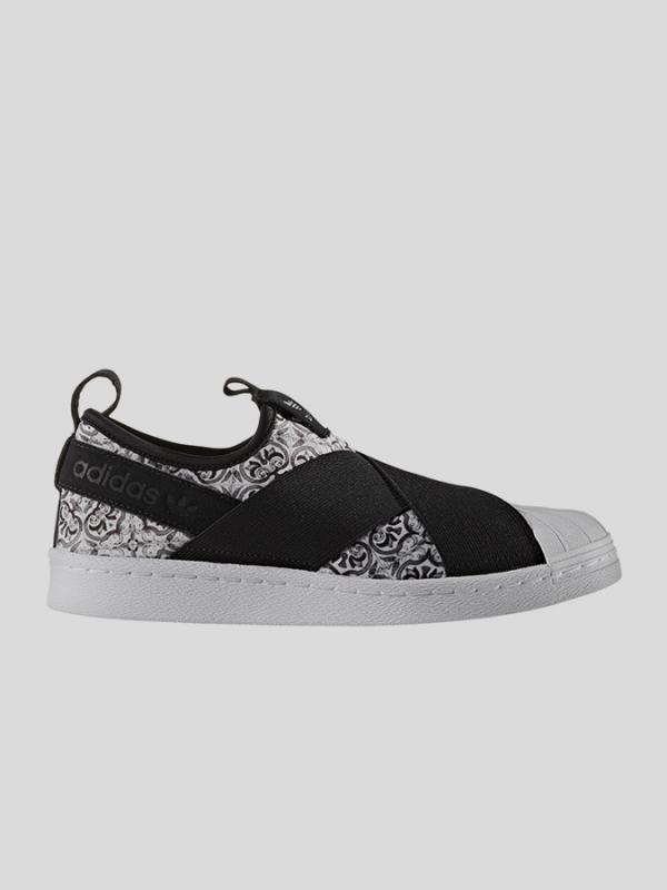 Boty adidas Originals SUPERSTAR SlipOn W Černá