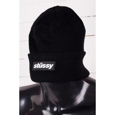Stüssy Rubber Patch Beanie Black