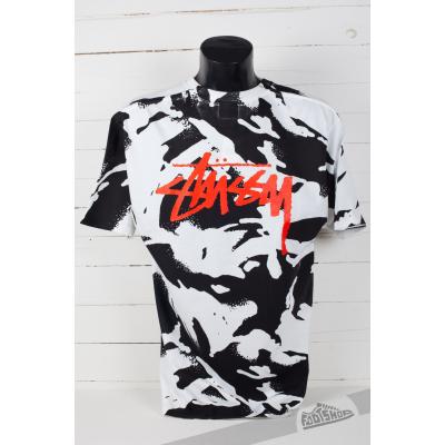 Stüssy Camo Stock Tee White