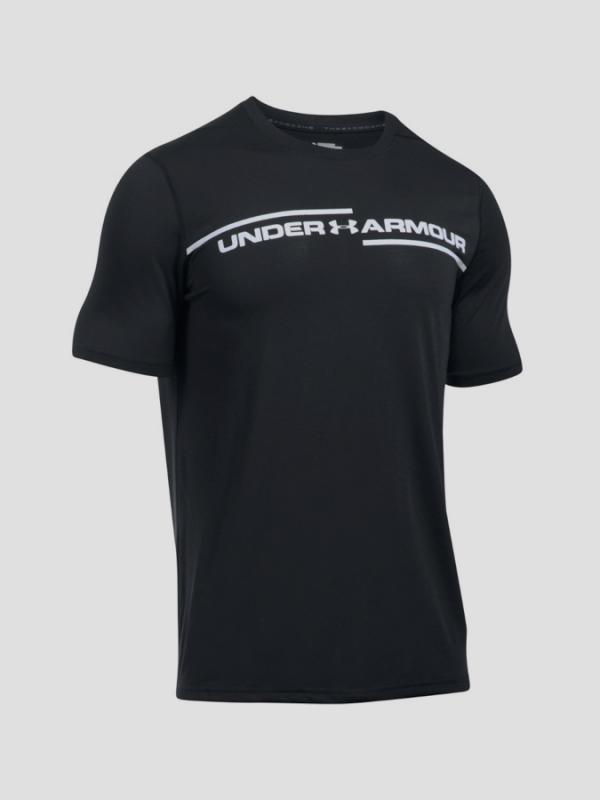 Tričko Under Armour Threadborne Cross Chest SS Černá