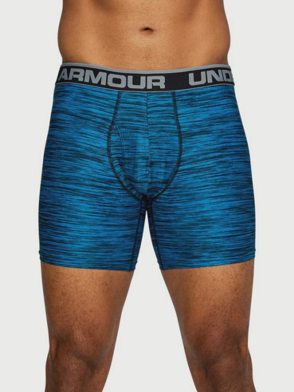 Boxerky Under Armour Original 6In 2 Pack Novelty Modrá