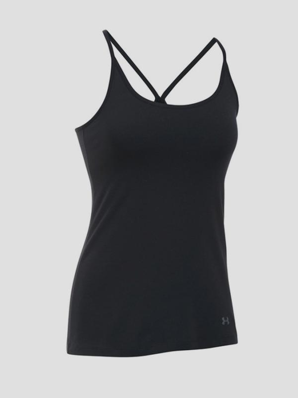 Tílko Under Armour Favorite Shelf Bra Cami Černá