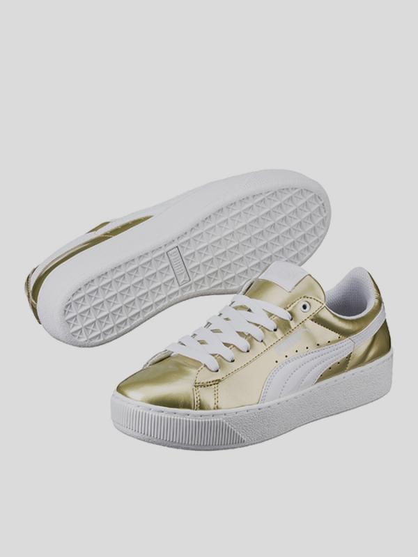 Boty Puma Vikky Platform Metallic Zlatá