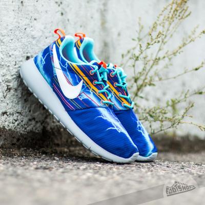 Nike Roshe One Print (GS) Deep Royal Blue/ White- University Gold