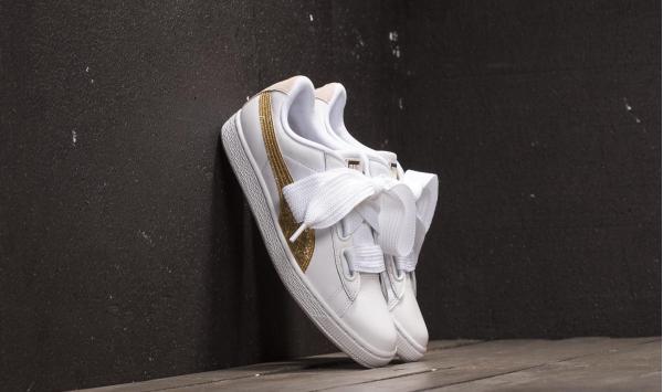 Puma Basket Heart Glitter Wn's Puma White/ Gold