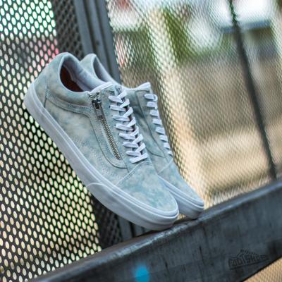 Vans Old Skool Zip Marble Suede Blue/ True White