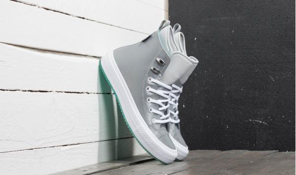 Converse Chuck Taylor All Star Waterproof Boot Hi Pure Platinum/ Light Aqua/ White