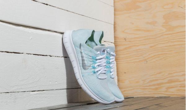 Nike Wmns Free Run Flyknit 2017 Pure Platinum/ Metallic Silver