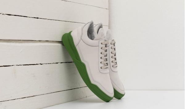 Filling Pieces Low Top Ghost Matt Nubuck Green