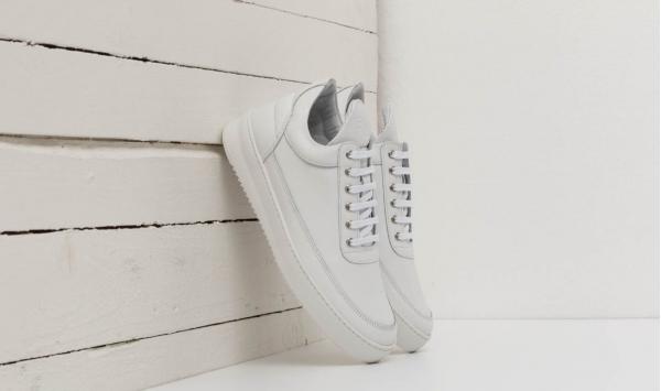 Filling Pieces Low Top Ripple Basic Nappa All White