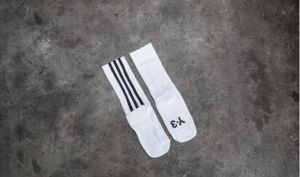 Y-3 Stripe Sock White
