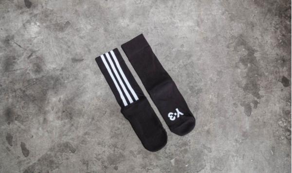 Y-3 Stripe Sock Black