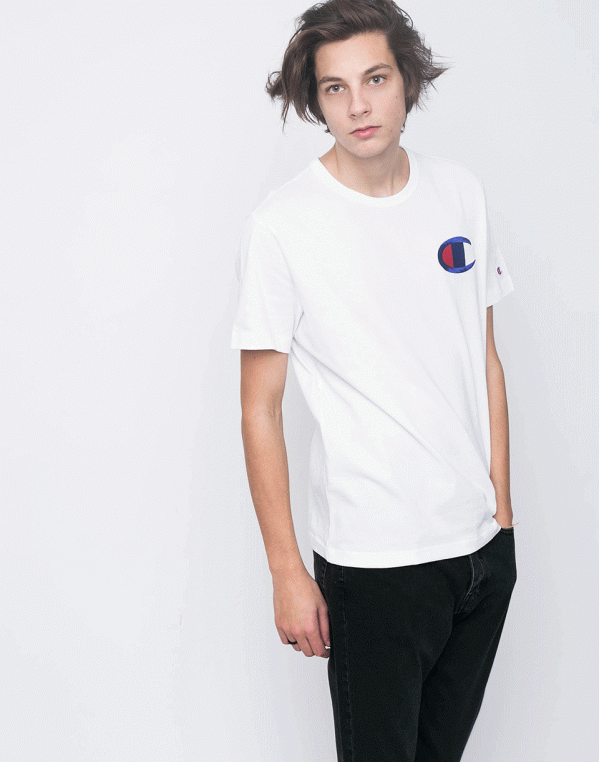 Logo tee Champion Crewneck WHT