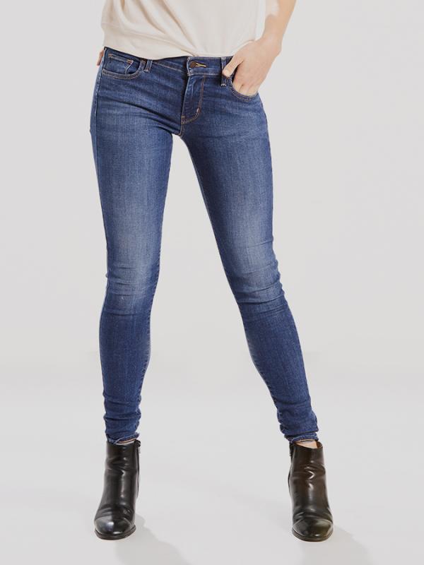 Džíny LEVI'S 710 Super Skinny Frolic Blue Modrá