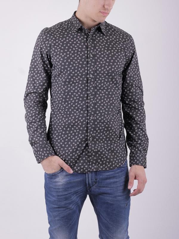 Košile Diesel S-ZAVA CAMICIA Černá