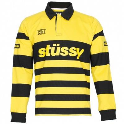 Stüssy Stripe Team Rugby Yellow
