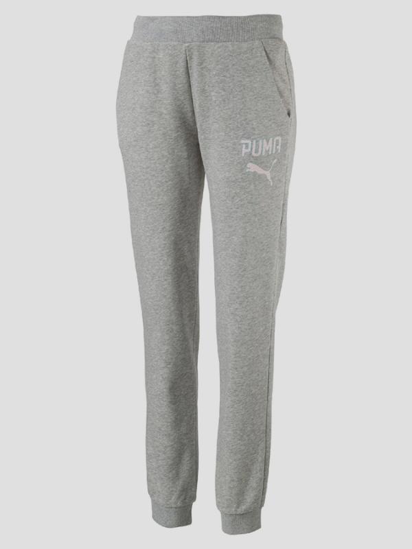 Tepláky Puma ATHLETIC Pants W Šedá