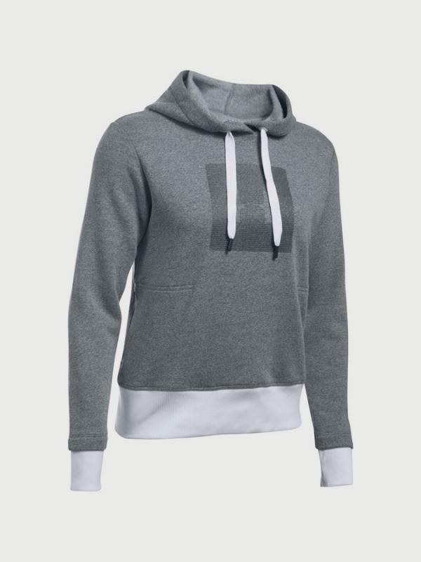 Mikina Under Armour Threadborne Fleece BL Hoodie Šedá