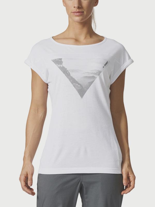 Tričko adidas Performance W CTC WOOL TEE Bílá