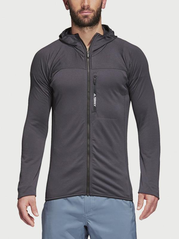Mikina adidas Performance Tracerock Ho Fl Černá